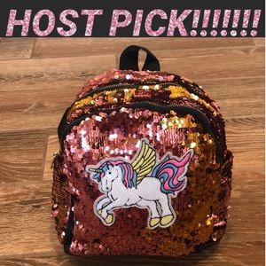 Sequin Unicorn Backpack NWOT